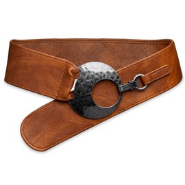 Caspar GU225 Women's Wide Belt/Waist Belt with Large Buckle – Many Colours - 90