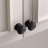 Goldenwarm 25 Pack Cabinet Knobs Black Cabinet Knobs Round Black