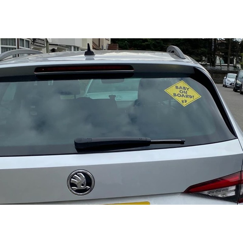 Baby On Board Sign for Car | Micro-Perforated Vinyl Car