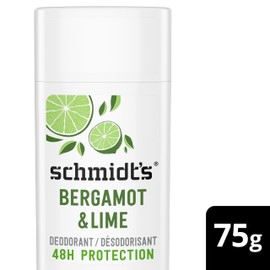 Schmidt's Schmidt's Aluminum Free Natural Deodorant for Women and Men, Bergamot and Lime with 24 Hour Odor Protection, Certified Natural, Vegan, Cruelty Free, 2.65 oz