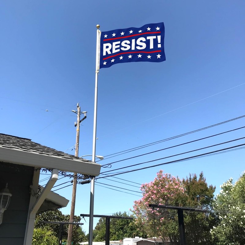 Resist Flag 3x5 Feet - Polyester Fiber Double Stitched Edge