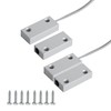 Ohamtes 2 Sets Silver MC-51 NC, Surface Mount Wired Reed