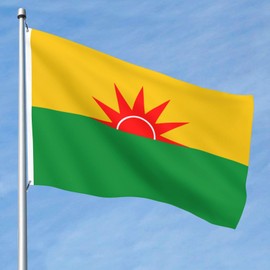 Flag of United Liberation Front of Asom Flag 5x8 Ft Durable Polyester Double-Sided Funny Outdoor Decorative Banner Home Patio Flags Yard Welcome Flag