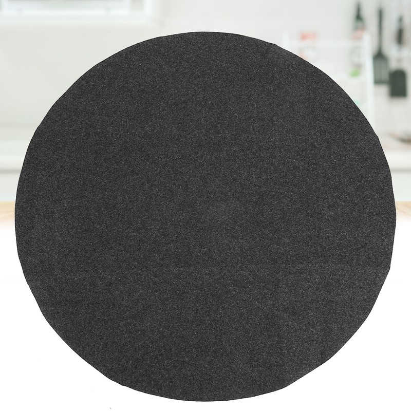36in Round Shape Gary Barbecue Mat Oil Resistant BBQ Floor