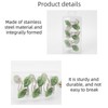 12 Pcs Decorative Rust Proof Leaf Shower Curtain Hooks -