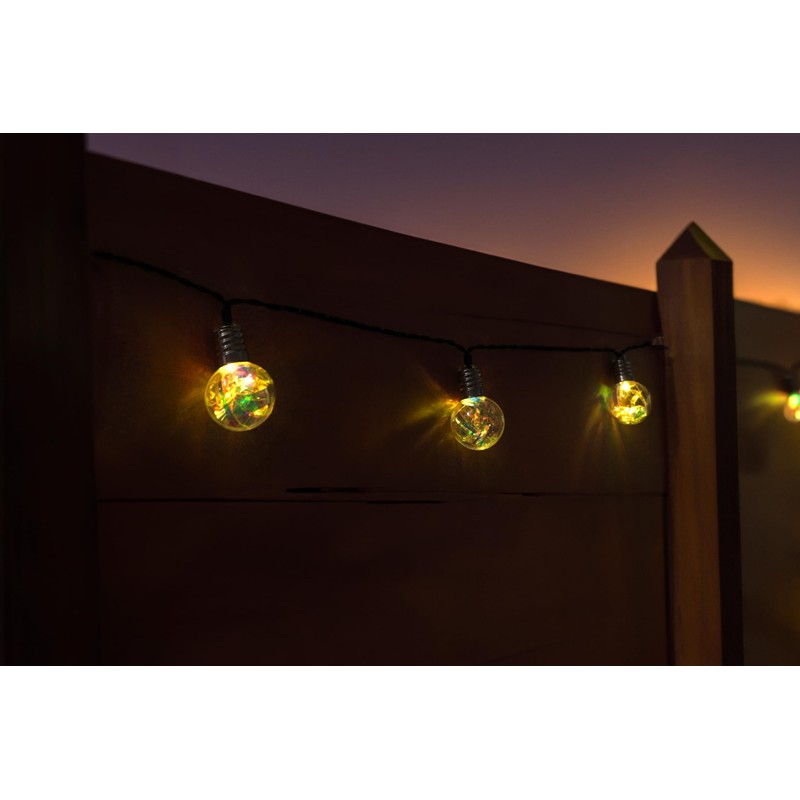 IdeaWorks Solar Iridescent String Lights - 50ct Small