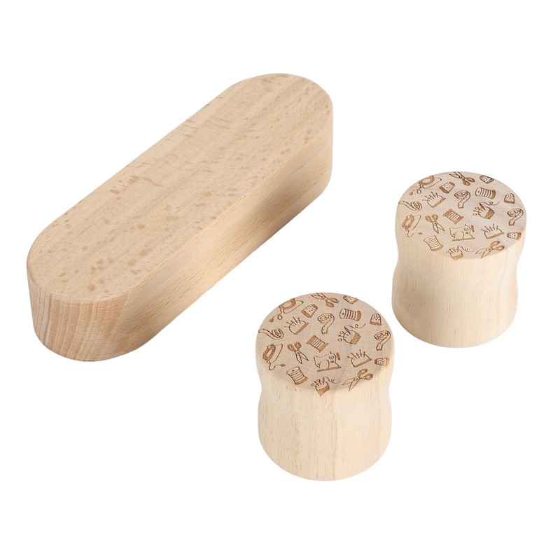 Quilters Clapper 17.8cm Wood Quilting Tailors Sewing Set Multifunction with