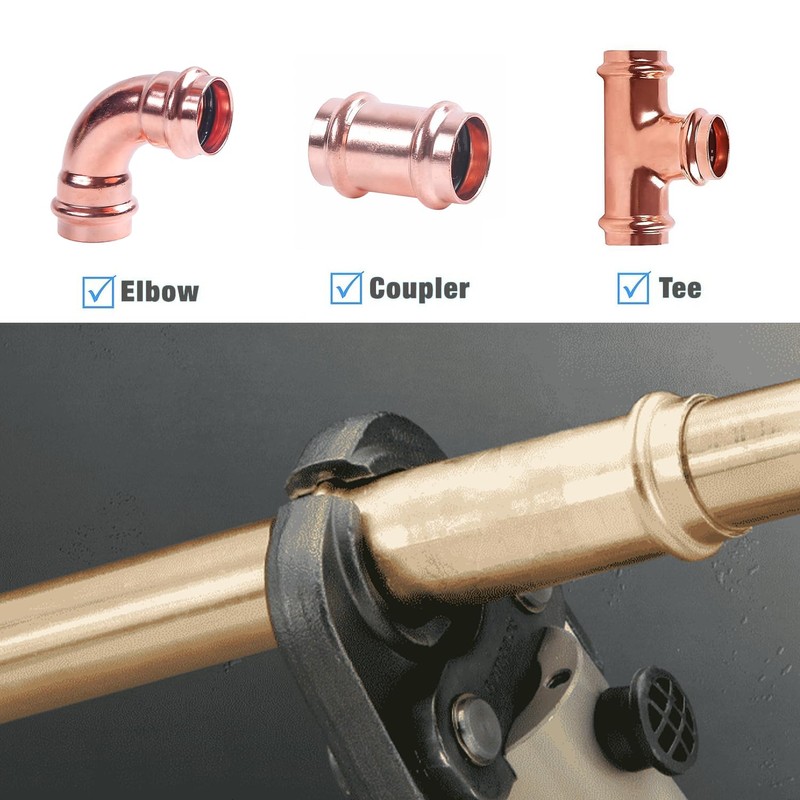 iGeelee Hydraulic Copper Pipe Press Tool for Viega ProPress Fittings