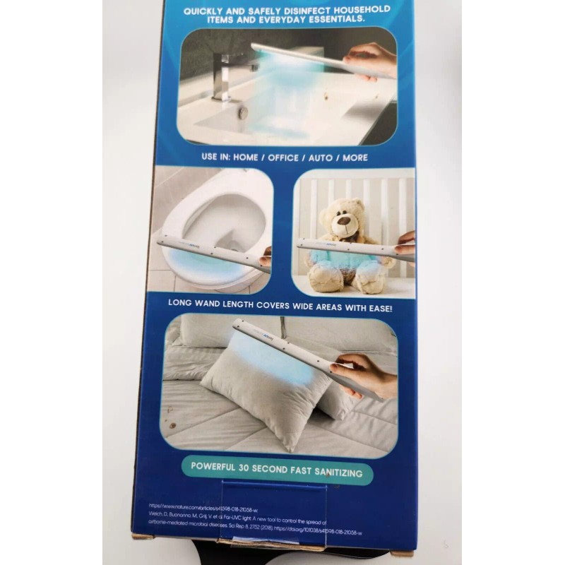 Ionuv NEW! IonUV Sanitizer Rechargeable Sanitation Sterilizer Wand 13.5"