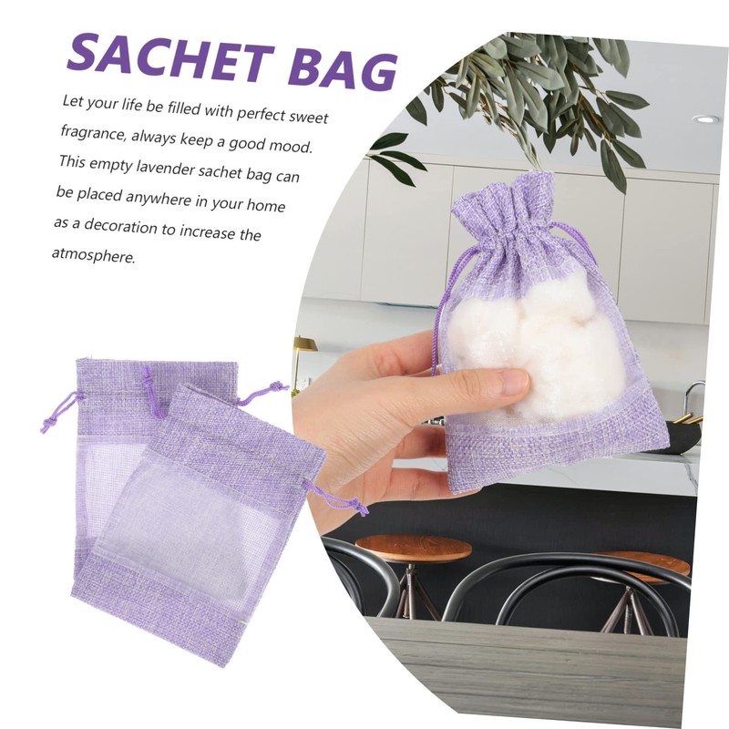 ABOOFAN 10Pcs Empty Lavender Sachets Scented Bags for Spices Jewelry