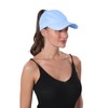 BUTITNOW New Upgraded Women Backless Baseball Cap High Ponytail Snapback