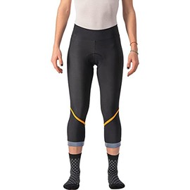 Castelli Velocissima Thermal Knicker - Women's Black/Melon/Silver Reflex, M