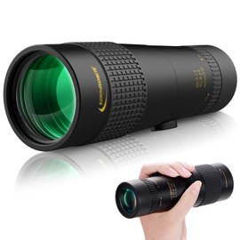 Aurosports 10-30 x 40 Zoom Monocular Telescope Adults, Bak4 Prism Dual Focus Telescope Compact Monocular for Wildlife Bird Watching Hiking Hunting Camping