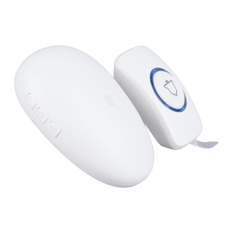 Wireless Doorbell Colorful Flashing Light 57 Ringtone Adjustable Volume for