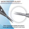 Stainless Steel Castroviejo Micro Scissors Sharp/Shrap Blades Surgical Forceps Dental