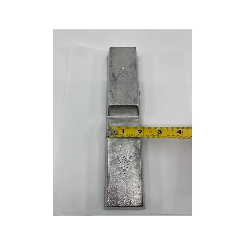RotoMetals Babbitt Bearing Grade 2 Genuine Alloy Ingot Notch Bar,