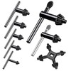 Waltool 8Pcs Universal 4 in 1 Drill Chuck Key Wrench