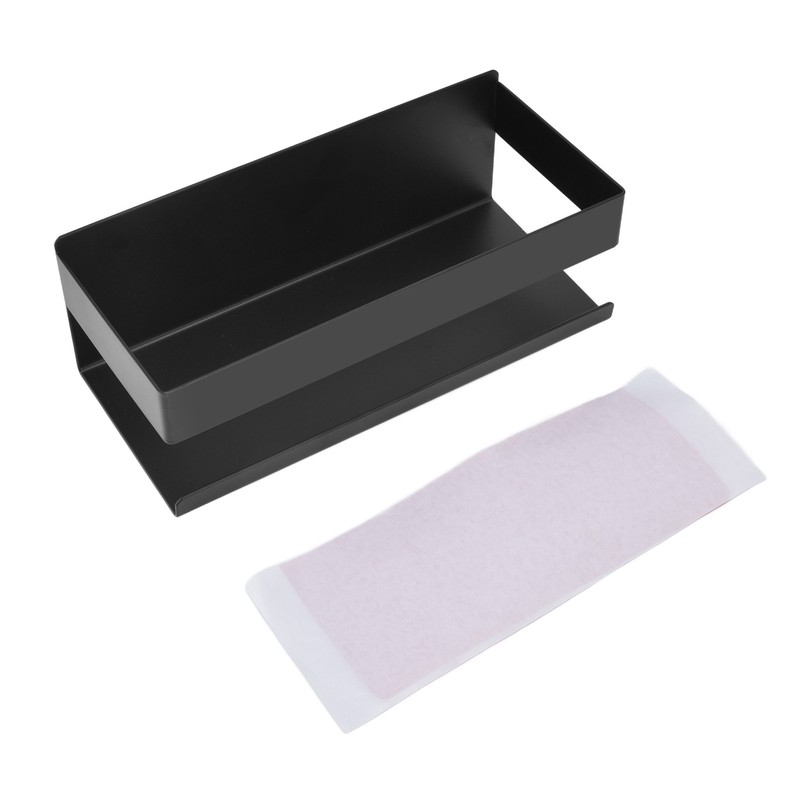 Single Tier Spice Rack 15kg Bearing Capacity Corrosion Resistant Black