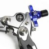 ジータレーシング(ZETA RACING) ピボットパーチFP クラッチレバーホルダーセット 4フィンガー チタンカラー/ブルー 前方可倒式 ヒンジ式クランプで取付け簡単 クラッチ重さ2段階調整 レバー位置無段階調整