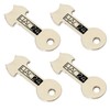 Set of 4 Shopping Trolley Token Key Ring Shopping Trolley