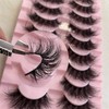 FANXITON Mink Lashes 19 MM Curly Natural Look 3D Eyelashes