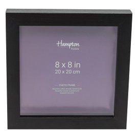 Hampton Frames Photo Frame, Black, 8x8 (20x20cm)