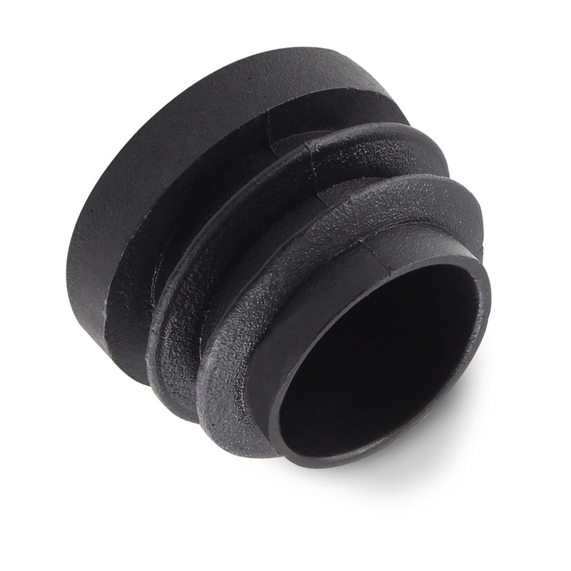 Piutouyar 12 Pack 1 Inch Plastic Plugs, Black Round End