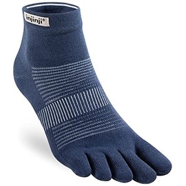 Injinji Run Original Weight Mini Crew Socks Black Shoe Size, navy
