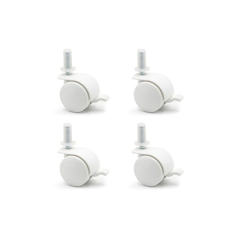 FabiMax 3117 Parquet Wheels Set (4 Pieces) with Brake for