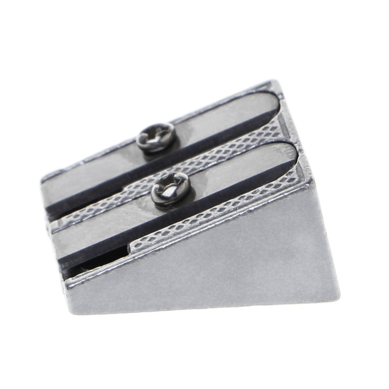 Wanfor Sharpener, Metal Bevelled Double Hole Pencil Sharpener School Office