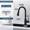 GIMILI Black Kitchen Faucet with Pull Down Sprayer Single Hole