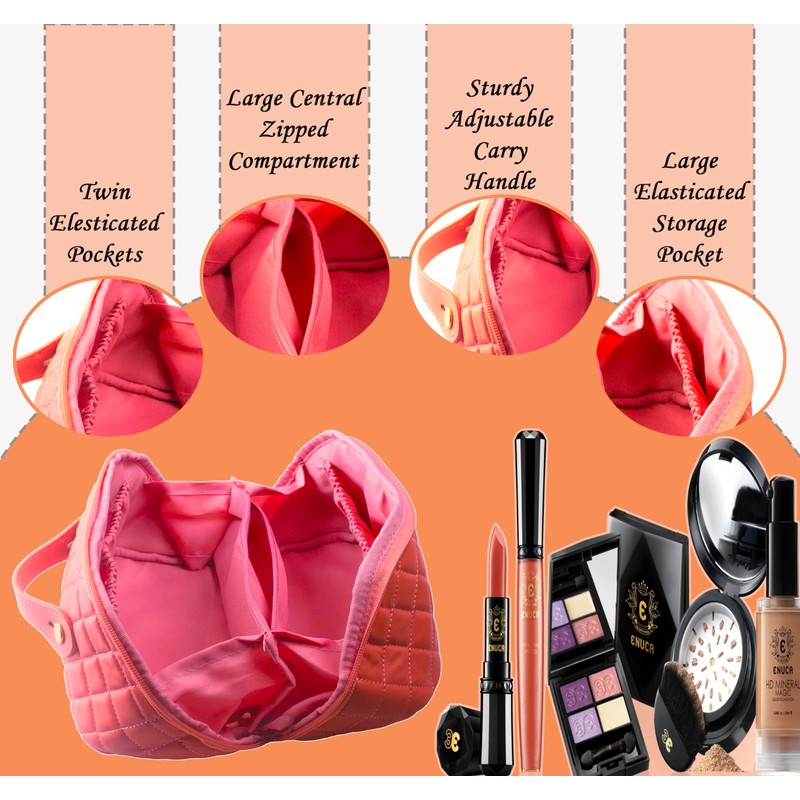 Travel Cosmetic Bag,Large Capacity Travel Make up Bag,Cosmetic Bags for