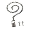 Succuba Padlock Necklace Chain Collar Choker with Two Keys and
