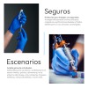 Guantes De Nitrilo Libre De Latex Sin Polvo Azul Negro