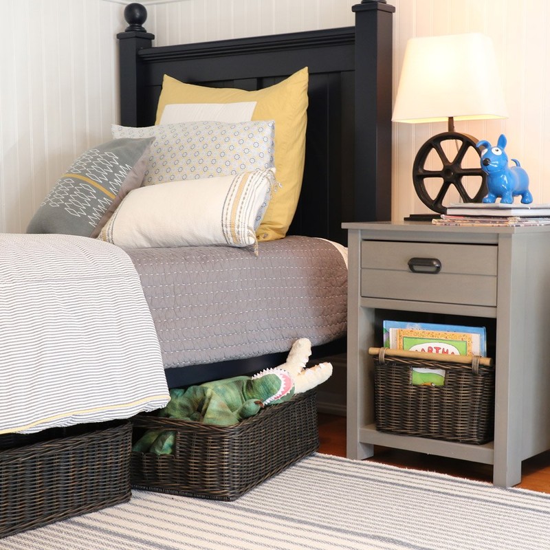 The Basket Lady Under The Bed/Basic Wicker Storage Basket, Extra