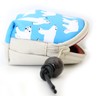 Mini Shell Pouch, white bear