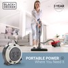 BLACK+DECKER Retractable Extension Cord Reel 20 Ft. With 4 Outlets,