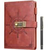 Kesote A5 Diary with Lock Leather Cover Lock Notebook Lined