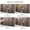 CG PLUS Door Stopper, One-Touch semi-Automatic Metal Door Stopper, with