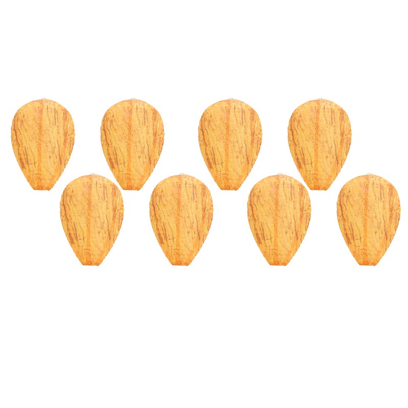 8 Pack Wasp Nest Decoy Effective Deterrence Hanging Fake Wasp