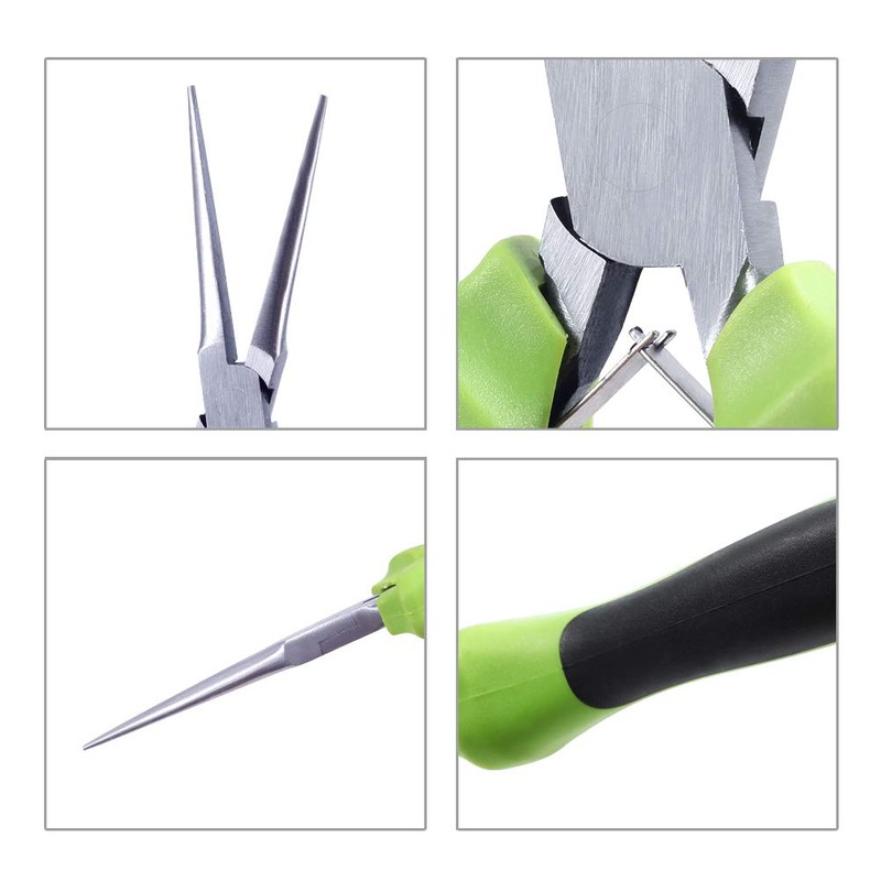 SPEEDWOX 6 Inches Mini Needle Nose Pliers for Jewelry Making