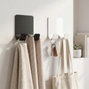 4 Pcs Razor Holder for Shower Bathroom Adhesive Hooks,Self Adhesive