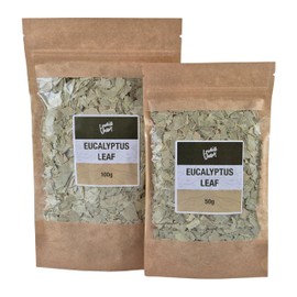Lowhill Valley Eucalyptus Leaf Tea - Cut and Dried Eucalyptus Globulus Leaves - For Respiratory Wellness & Immune Function - Invigorating Loose Herbal Tea - 100% Natural - 100g