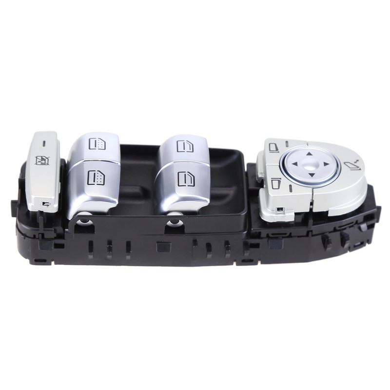 Aublinto Window Regulator Electric Window Switch Front Left Silver Compatible