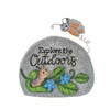 Ganz Decorative Garden Stone with Butterfly Design, Uplifting Message, Gray,