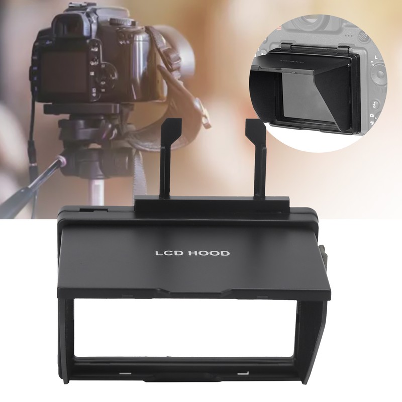 DustProof Digital Camera Screen Protector Popup Sunlight Hood Shield for