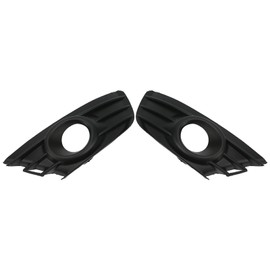 Pair Front Bumper Fog Light Grille Cover Trim for C4 2004-2008, ABS Replacement, Easy Installation