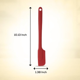Mrs. Anderson’s Baking Silicone Slim Spatula, Flexible, Non-Stick, Heat Safe, Red