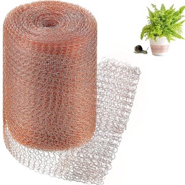 mohito 6 m Knitted Copper Net, Copper Band Against Snails Mice, Cuttable Copper Mesh for Snails, Mouse, Birds, Bats, Insects, Rodents