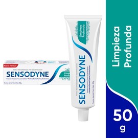 Sensodyne Pasta Dental Limpieza Profunda para Dientes Sensibles, 50g